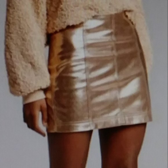 wild fable Dresses & Skirts - Wild Fable Champagne Mini Skirt Size 8